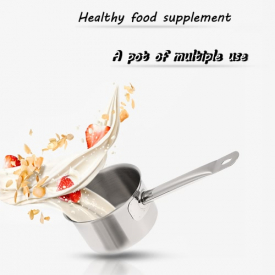 Stainless Steel Compound Bottom Sauce Pan Saucepan with Lid Kitchenware Single Handle Saucepot Milk Pan Butter Warmer Milk Pot