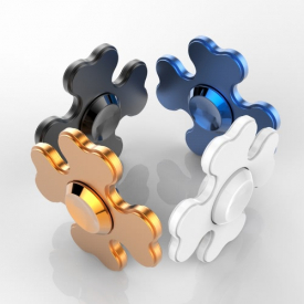 Square Spinner Focus Anxiety Stress Reducer for Kids Adults Ultra Durable High Speed Killing Time Finger Toy Snowflake Four Leaf Clover