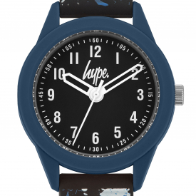 Hype Black Splatter Kids Watch