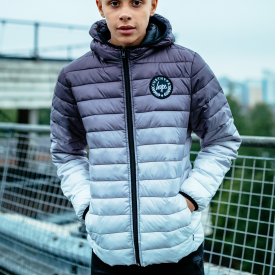 Hype Mono Fade Kids Puffer Jacket | Size 7-8