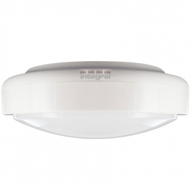 Integral Tough-Shell IK09 LED Bulkhead 12W (90W) 4000K (Cool White) Non-Dimmable Lamp