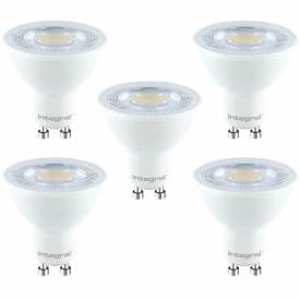 Integral GU10 LED Classic Bulb PAR16 4.5W (50W) 2700K (Warm White) Non-Dimmable Lamp – 5 Pack