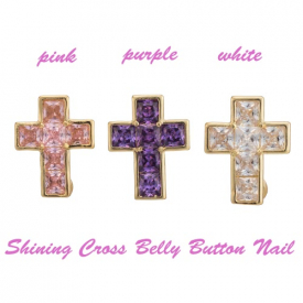 Hot Fashion Sexy Copper Zircon Rhinestone Crystal Navel Belly Button Rings Nail Piercing Body Jewelry for Women Gift