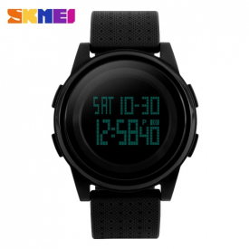 SKMEI 5ATM Water Resistant Fashion Digital Casual Sports Wrist Watch Classy Lightweight Watch with Calendar
