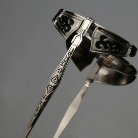 Classical Steampunk Sunglasses Euramerican Round Metal Carved Dazzling Sunglasses Fashion Accessory