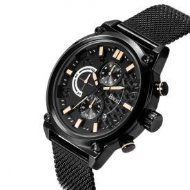 Bolisi Fashion Casual Quartz Watch 3ATM Water-resistant Watch Men Wristwatches Male Seconds Timer Minutes Timer Calendar