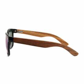 Fashion Wayfarer Natural Wooden Sunglasses with Polarized Lenses for Men and Women