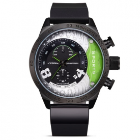 SINOBI 3ATM Water-resistant Sport Watch Quartz Watch Men Wristwatches Male Calendar Chronograph