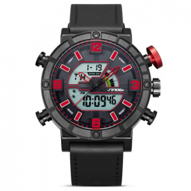 SINOBI Sport Quartz Watch 3ATM Water-resistant Men Watches Backlight Wristwatches Male Chronograph