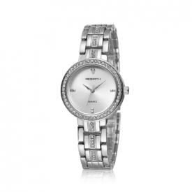 REBIRTH Fashion Casual Quartz Watch Life Water-resistant Luxury Watch Women Wristwatches Female