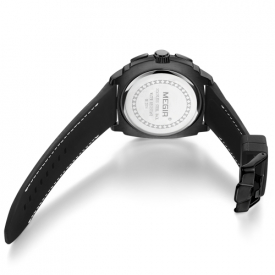MEGIR Fashion Sport Silicone Men Watches 3ATM Water-resistant Quartz Luminous Man Wristwatch Chronograph Calendar