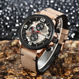 CURREN Fashion Sport Genuine Leather Men Watches