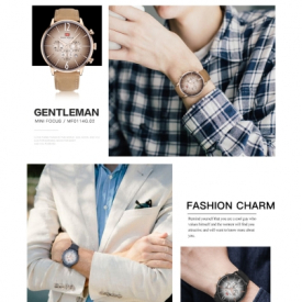 MINI FOCUS MF0114G-01 Fashion Genuine Leather Watches