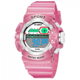 SYNOKE Students Children Sport Watches 3ATM Life Water-resistant Digital Backlight Child Kids Boy Girls Wristwatch Alarm Stopwatch