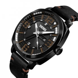 SKMEI Fashion Quartz Men Watches 3ATM Water-resistant Casual Man Wristwatch Male Date