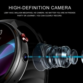 LEMFO LEM7 4G-LTE Smart Watch Phone with 1G+16G Without Power Bank