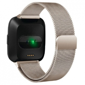Fitbit Versa Bands Stainless Steel Bracelet Strap with Unique Magnet Lock Accessories Bands for Women Bands for Men Wristbands for Fitbit Versa