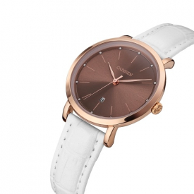 Cadisen Fashion Women Watches Analog Quartz Luxury PU Leather Dress Calendar Wrist Watch Simple Causal Gift for Women