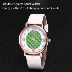F-387 Fashion Watches Quartz Luxury Leather Wrist Watch for FIFA World Cup