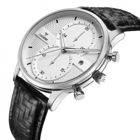 Cadisen Watch Men Sport Chronograph Clock Quartz Wristwatch Business Waterproof Watch Men