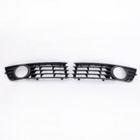 2Pcs Black Front Lower Side Bumper Fog Light Grille for Audi A4 B6 Sedan 2002-2005
