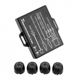 Steelmate TP-05E DIY TPMS for In-dash A/V Monitor External Sensor Car Tire Pressure Monitoring System Video Output to A/V Monitor GPS