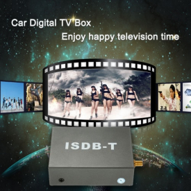 Car Digital Mini TV Box ISDB-T Analog TV Strong Signal Receiver for Car DVD Player Monitor with Antenna Remote Controller