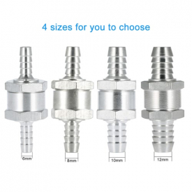 6mm Fuel One Way Valve Petrol Diesel Non Return Check Valve for Carburettor Low Pressure Ruel Systems