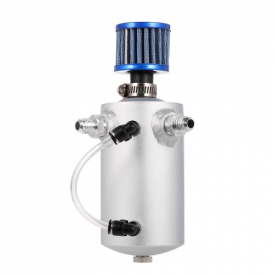 Universal Aluminum 0.5L Oil Breather Oil Catch Can with Breather Filter