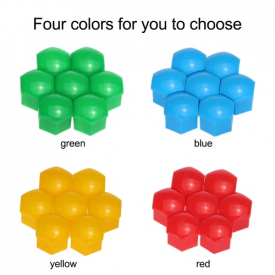 Set of 20pcs Universal 17mm Plastic Car Wheel Nut Covers Bolt Caps