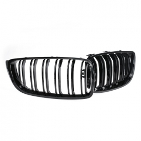 Gloss Black Front Kidney Grille Double Slat M4 Sport Style Grill for BMW F32 F33 F36 F82 Cabriolet Coupe