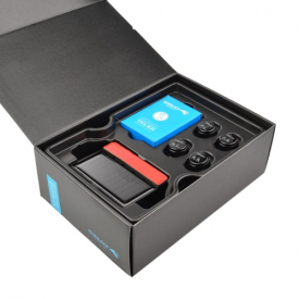 Steelmate ET-640AE DIY TPMS Car Tire Pressure Monitoring System with LCD Display 4 Valve-cap Sensors Bar PSI Unit