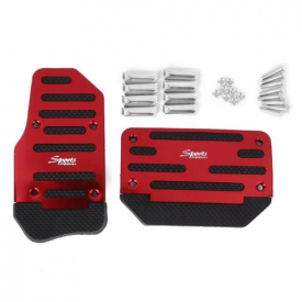AT 3pcs/2pcs Automatic Car Auto Vehicle Non-slip Pedal Foot Treadle Brake Cover Pad Aluminium Alloy