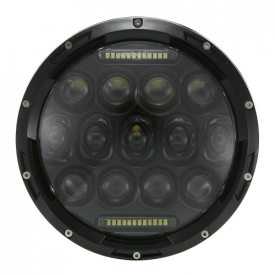 Pair of 75W LED light 7” Round Headlight With DRL High Low Beams for Jeep Wrangler CJ JK TJ for Harley