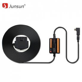 Junsun OBD Buck Line for 24 Hours Parking Monitoring Car Camera Radar Detector DVR Camera Cable