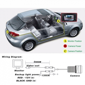 Night Vision Car Rear View Camera Waterproof  Wide Angle Parking Reversing Assistance