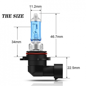 9006 12V 55W White Halogen Lamp Car Auto Headlight