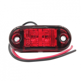 4pcs Oval Trailer Truck Sidelights Clearance Side Marker Light