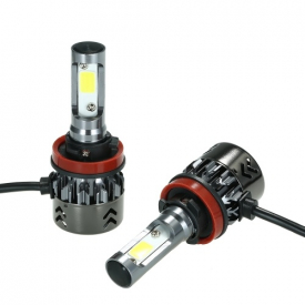 Mini Car LED Headlight Bulbs Conversion Kit H11 60W 6000K 9600LM All-in-One Car Headlamp White