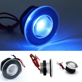 Boat Marine Caravan Car 12V LED Light Round Lamp Courtesy Stairway Lighting Dome Light Warm
