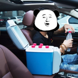 7.5L Portable Car Refrigerator Cooler Warmer Truck Electric Fridge without Cup Holder Groove