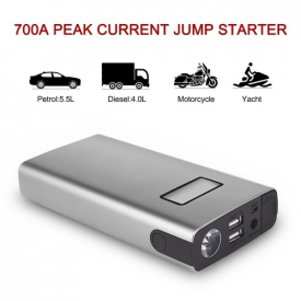 Car Jump Starter Portable Auto Battery Booster Kit Emergency Power Pack Phone Charger with Smart Charging Port (700A 18000mAh)