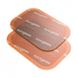 Koogeek Gel Patches Body Fit Super Adhesive Water Absorption for Smart Fitness Gear 6 Pieces Transparent