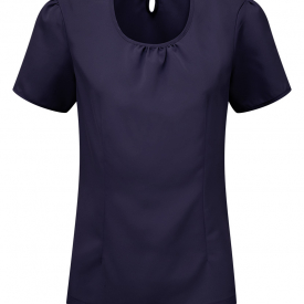 Alexandra women’s round neck Crepe de Chine blouse