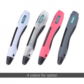 SUNLU SL-400 Intelligent 3D Printing Pen Printer Drawing USB Charging Including 1.75mm PLA Filament 2 Bags 3m/9.8ft Each for DIY Model Making Doodle Art Craft Children Kid Christmas Gift (Random Filament Color)