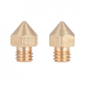 2pcs Brass Nozzle Extruder 3D Printer Head 0.2mm Output for 1.75mm ABS PLA Filament for Makerbot Anet RepRap Prusa i3