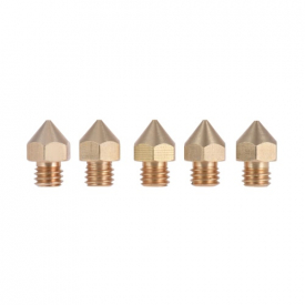 5pcs 3D Printer Nozzle Extruder Print Head Brass 0.2mm/0.3mm/0.4mm/0.5mm/0.6mm Output for 1.75mm & 3mm Filament for Makerbot Anet RepRap Prusa i3