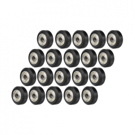 3pcs Plastic Large Model Passive Round Wheel Pulley with Bearing Gear Wheel for CNC i3 3D Printer