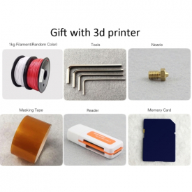 Flsun Cube F1 3D Printer Diy Kit Auto Leveling 360W Large Power Supply Print Size 260 * 260 * 350mm Aluminum Frame Heated Bed Double Fans