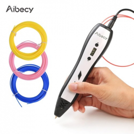 Aibecy 3D Printing Pen LCD Display work with ABS PLA Filament for Kids Art Craft Drawing DIY Gift
